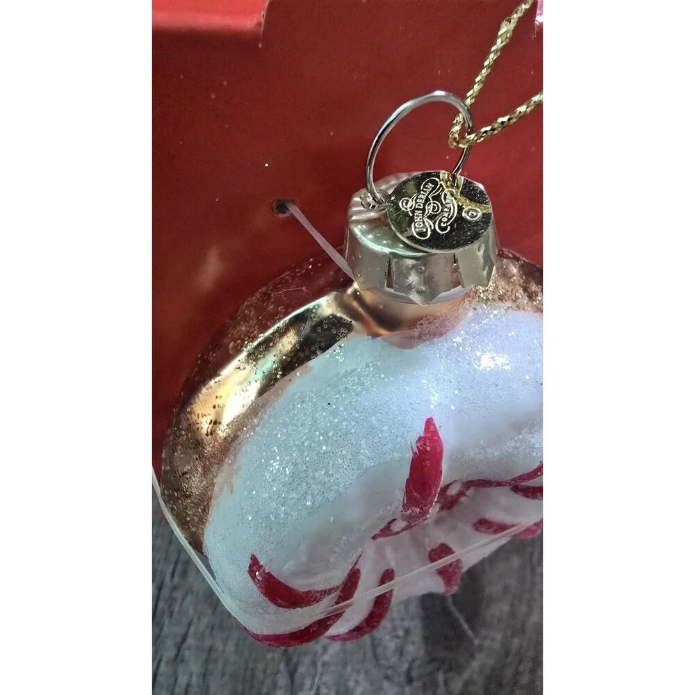 John Derian Target Striped Cookie Glass Christmas Ornament 2025 Limited Edition